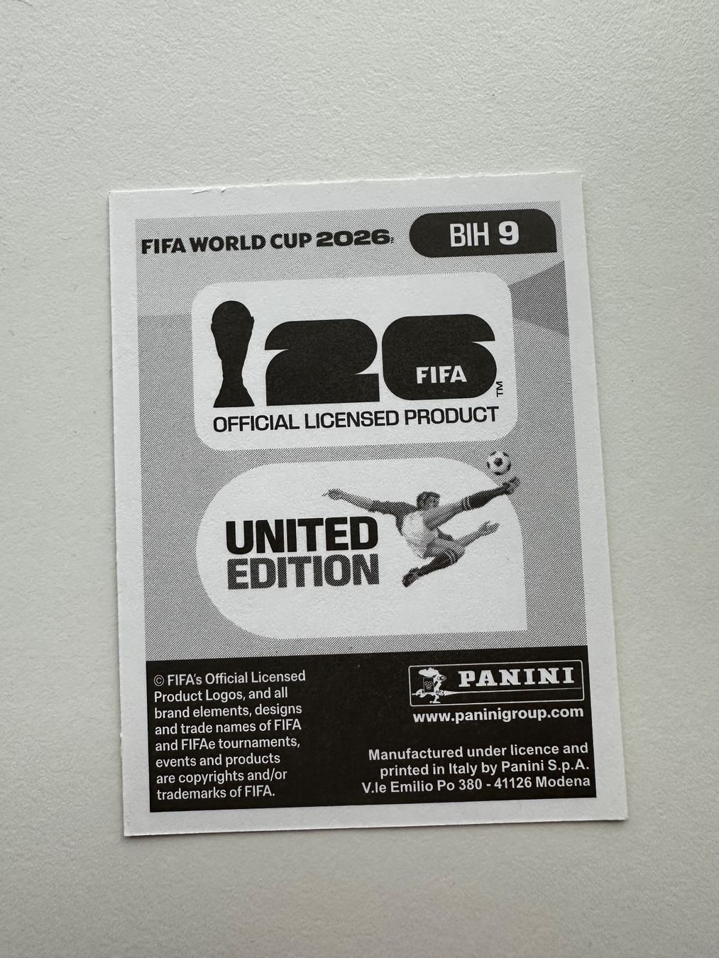 Panini Carte collezionabili: FIFA 2026 Sticker BIH 9 Tahirovic – Nuovo (secondo la descrizione) da Zürich venduto da karsumpel11 1