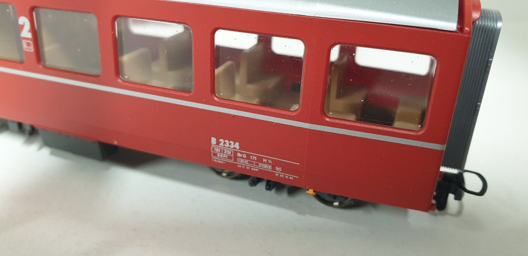 Bemo Modellini di ferrovie: Bemo RhB  Mitteleinstiegswagen 3284  124 – Nuovo (secondo la descrizione) da Geroldswil venduto da TopTrain54 6