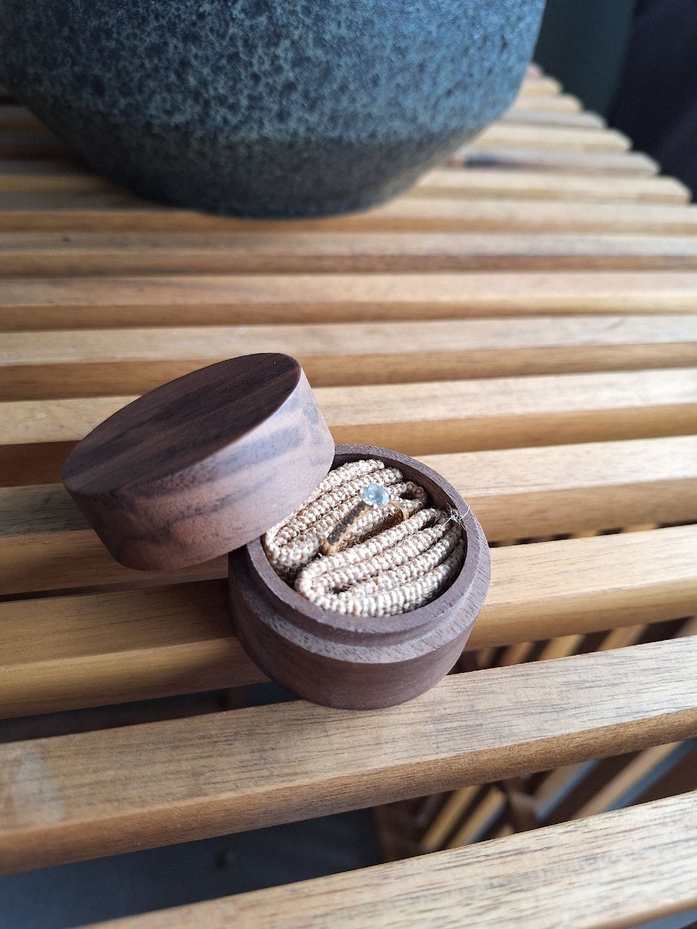 Anelli: Ringschachtel aus Holz – Nuovo e nell'imballaggio originale da Jona venduto da SL95 1