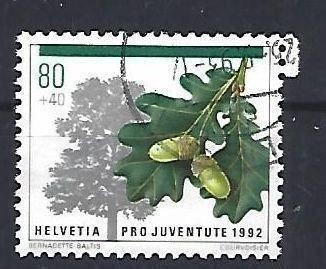 Foto & Immagini: 1992 - PJ - Waldbäume - Stieleiche – Usato da Schaffhausen venduto da poststamp