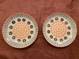 Teller 20 cm 2 Stk klein Frühstücksteller Desserteller tief