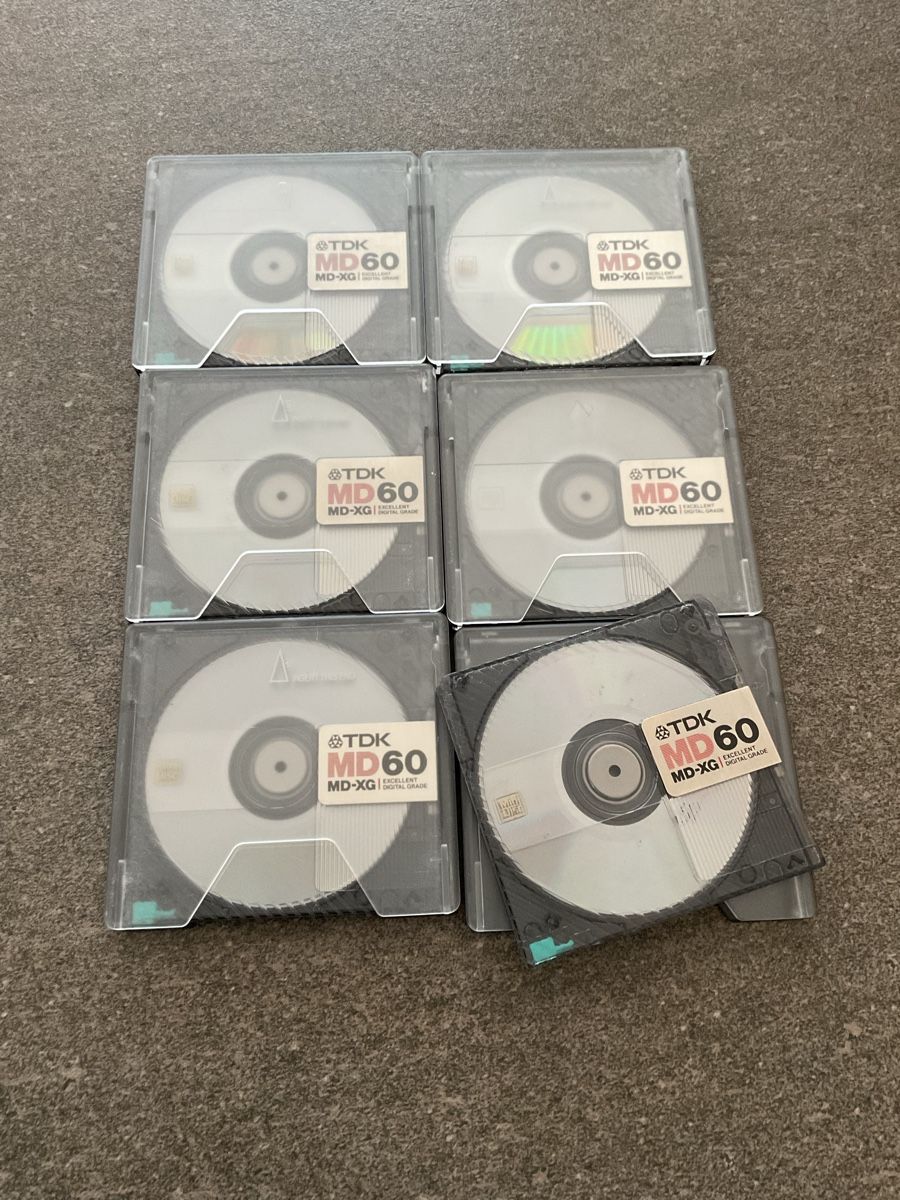TDK Minidisc: TDK MD60 MD-XG MiniDisc 6Stück  – Usato da Jegenstorf venduto da BAVARIA4CH