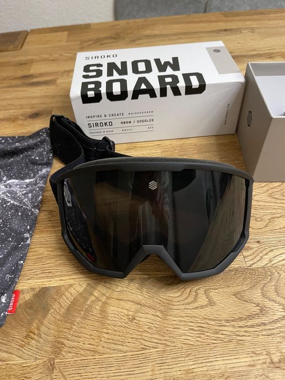 Whale Skibrille OTG Anti-Beschlag – Rahmenlos, Verspiegelt, 100% UV-Schutz Für Ski & Snowboard