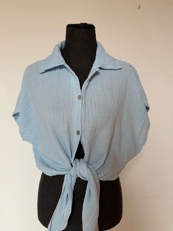 Baumwollbluse aus Musseline
