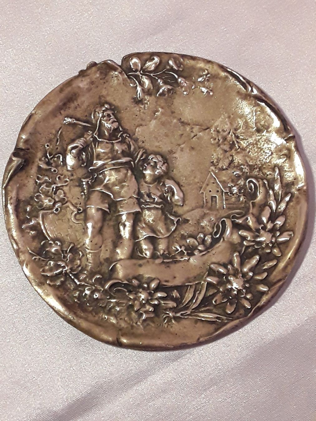 Pareti & Soffitti: Antike Messing Wilhelm Tell Platte ca 1880 – Usato da Zürich venduto da helsan 2