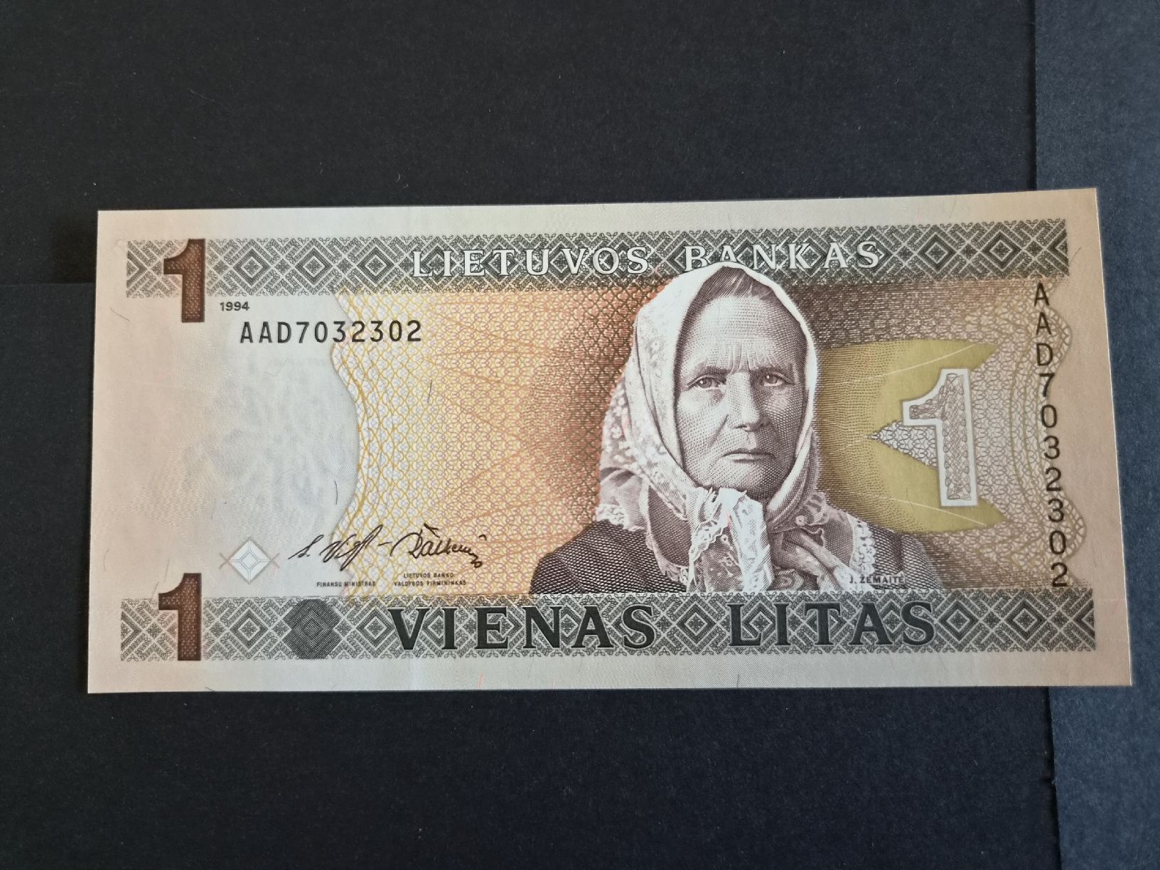 Banconote: Lituanie 1994 1 litas P53 UNC – Nuovo (secondo la descrizione) da Versoix venduto da rucio