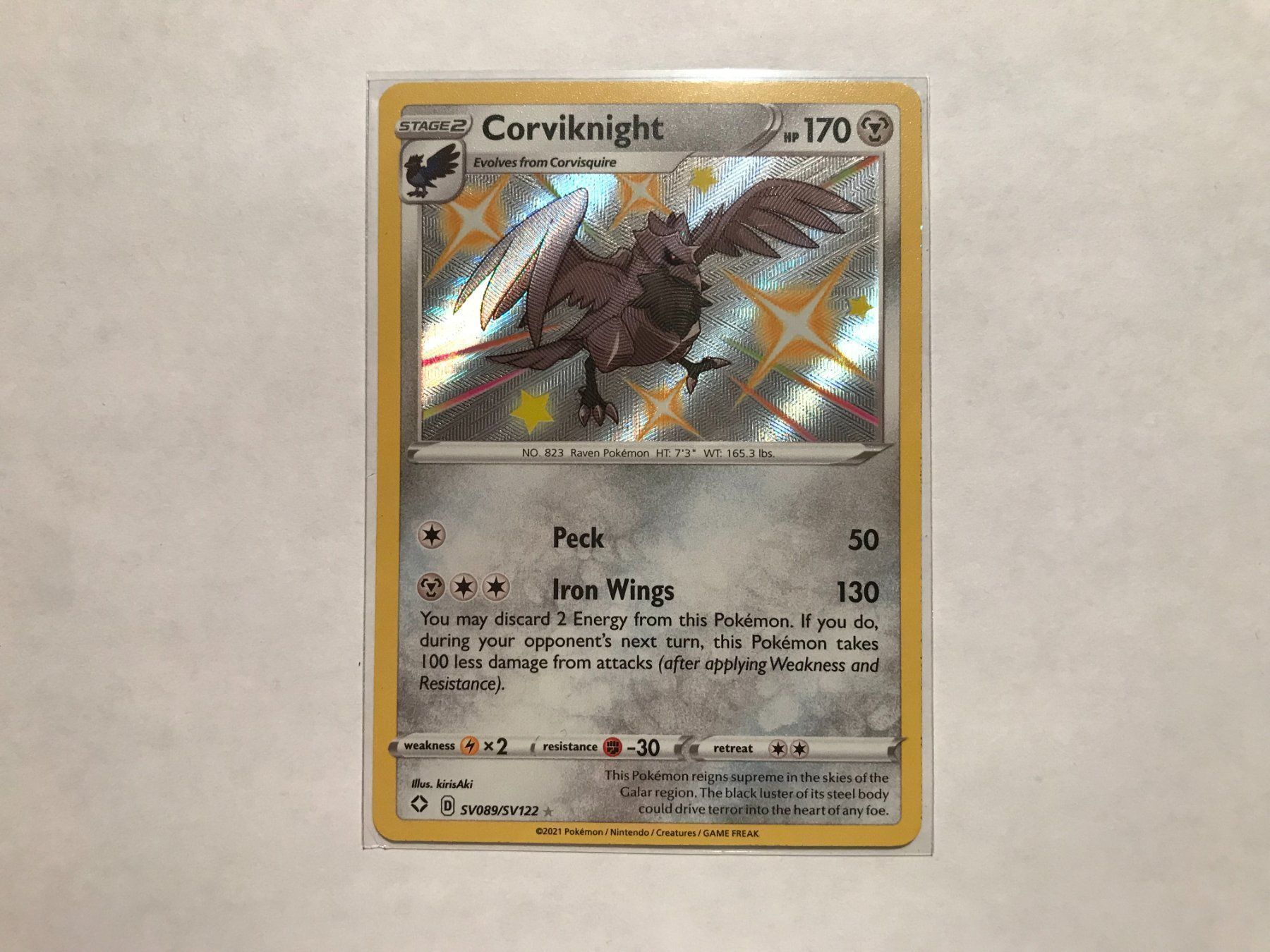 Pokémon Carte collezionabili: Corviknight Shiny EN – Usato da Hagendorn venduto da Pokecollectorch