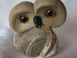 Eule Figur Naturstein Handgemacht wunder Schön sie Foto