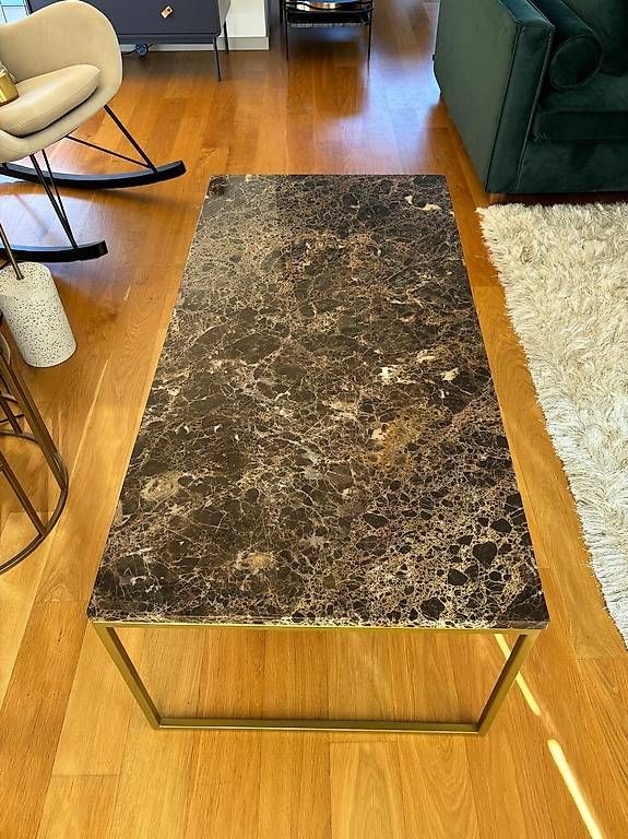 Bolia Tavoli: Brown marble coffee table (Como collection, Bolia) – Usato da Zürich venduto da mar_lz8m 2