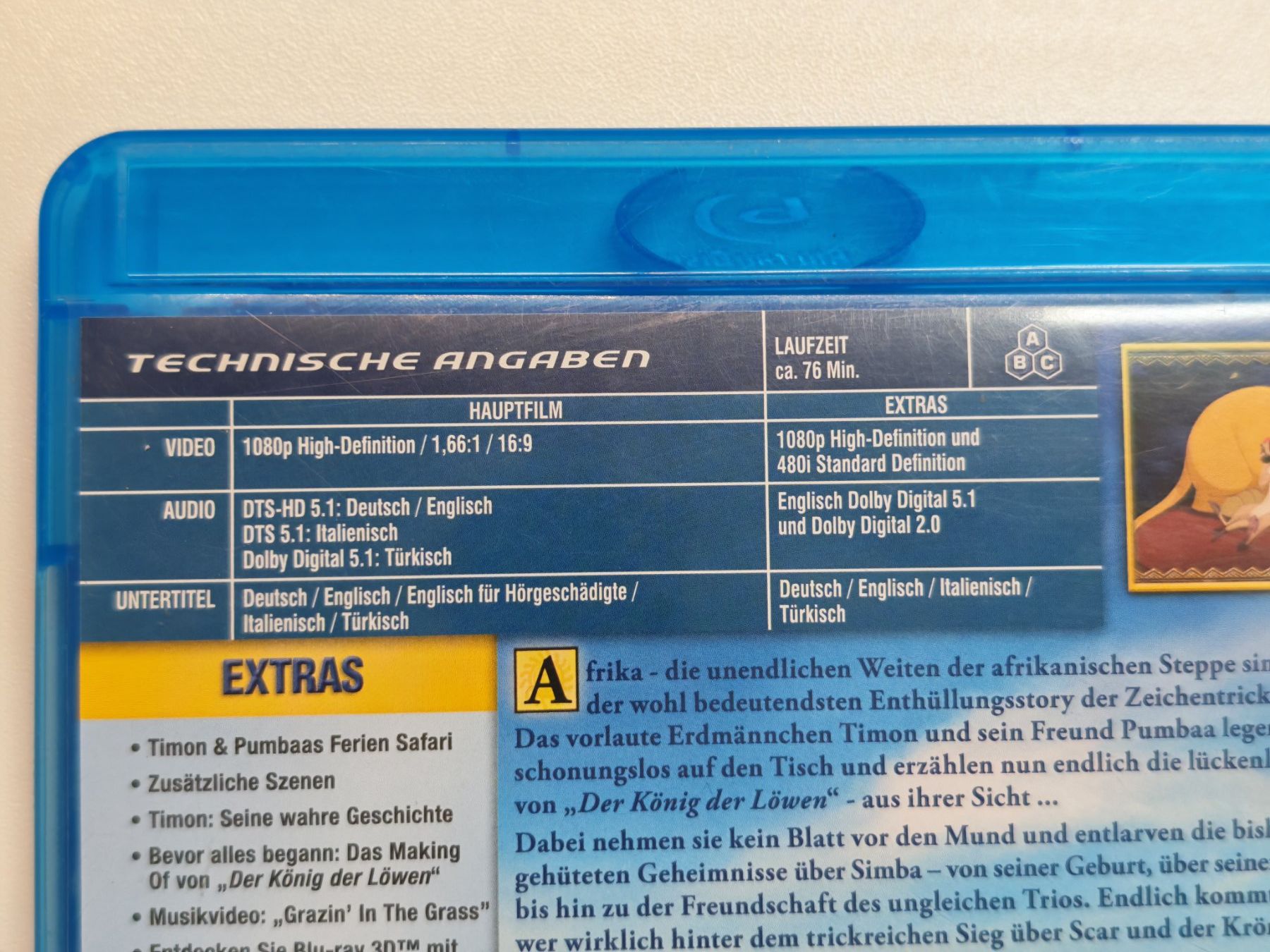 Tutti i DVDs: Der König der Löwen 3 - Hakuna Matata – Usato da Liestal venduto da Kratzilla 3
