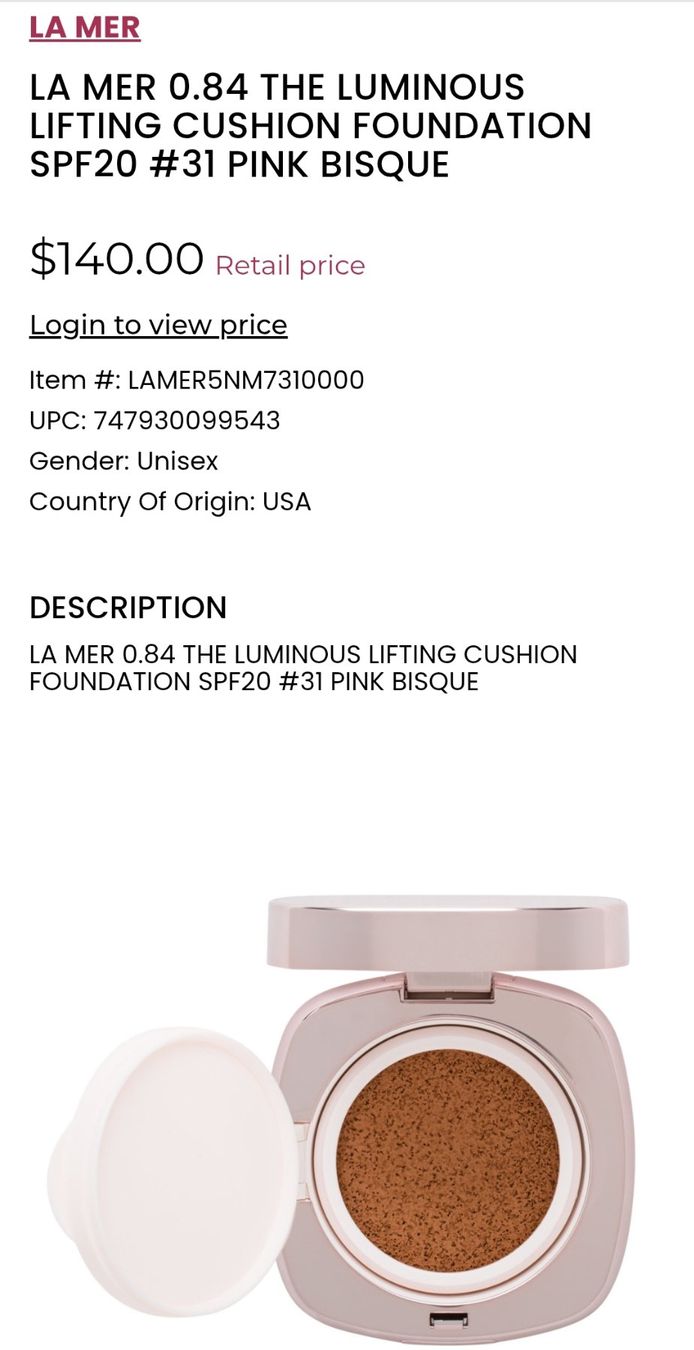 Make-up: La mer wechseln Set Pink Bisque 31 – Nuovo e nell'imballaggio originale da Schlieren venduto da vlalif 3