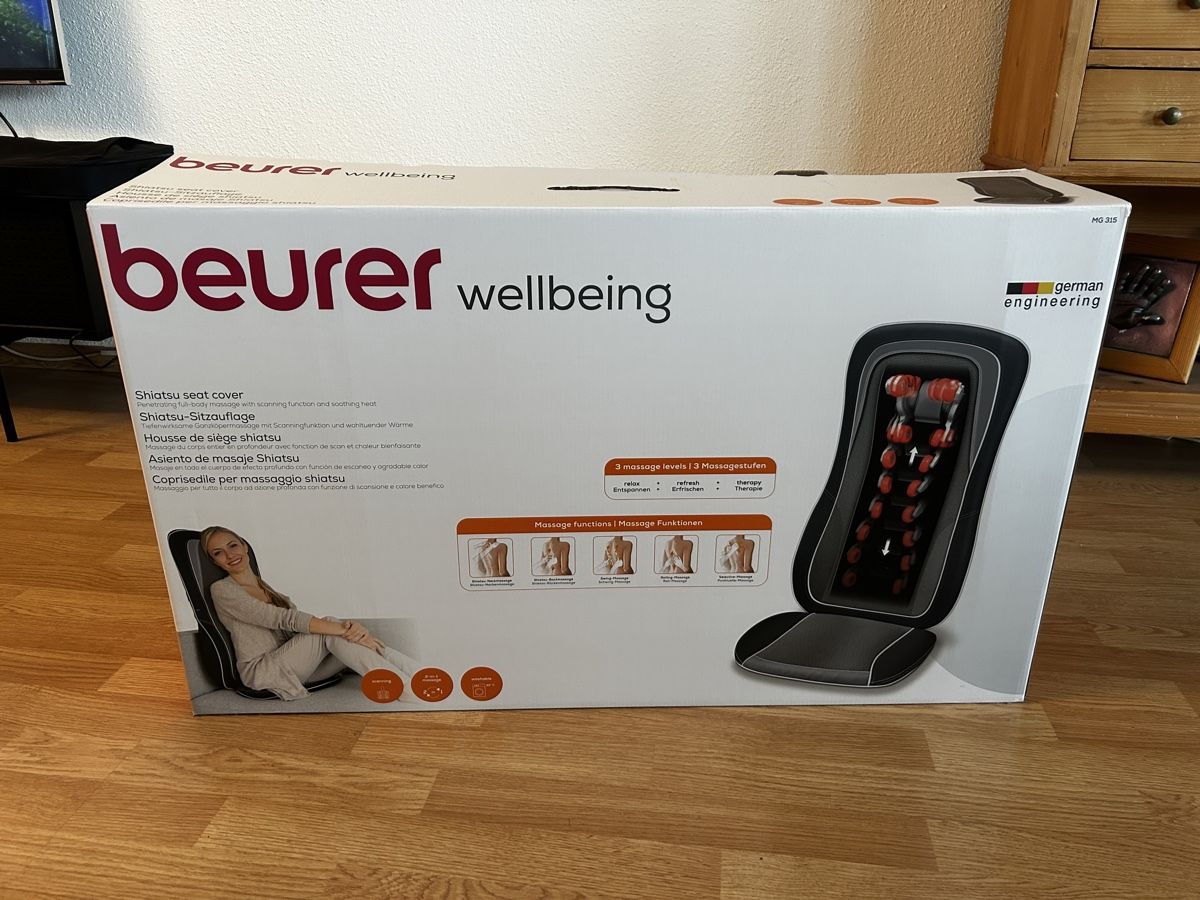 Beurer Dispositivi per massaggi: Beurer Massage Sitzauflage MG315 – Nuovo (secondo la descrizione) da Hallwil venduto da Zoeizy