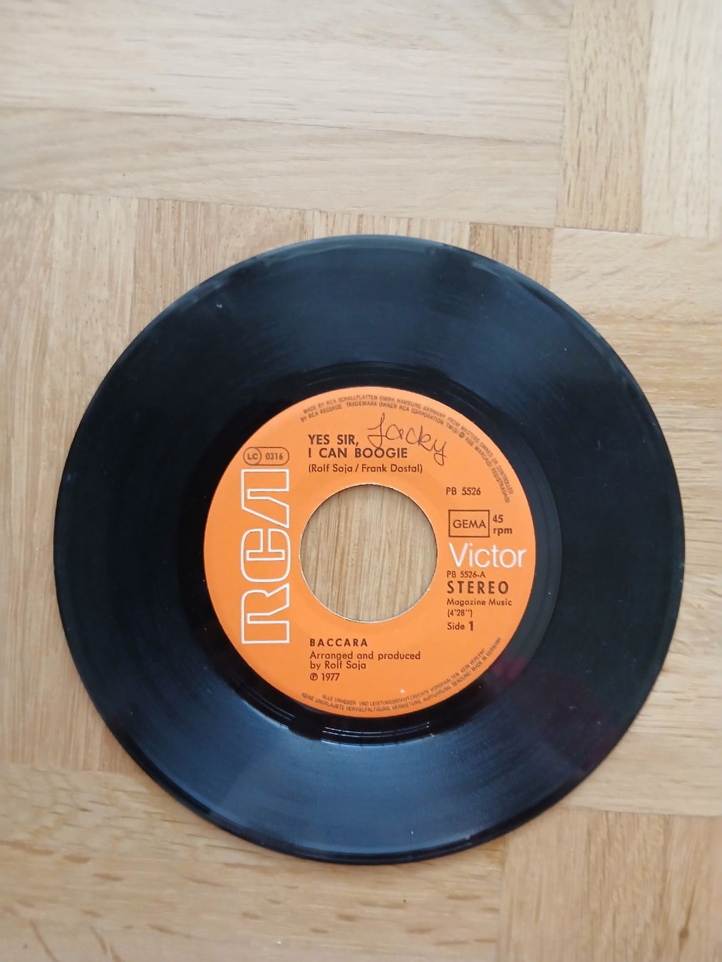 Vinyles: Schallplatte "Baccara", Single – D'occasion à Möhlin par bekapame 1