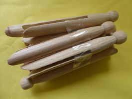 Nostalgische Holzwäscheklammern (Replik)