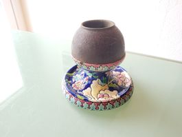 Ancien butoir d'allumettes en céramique 