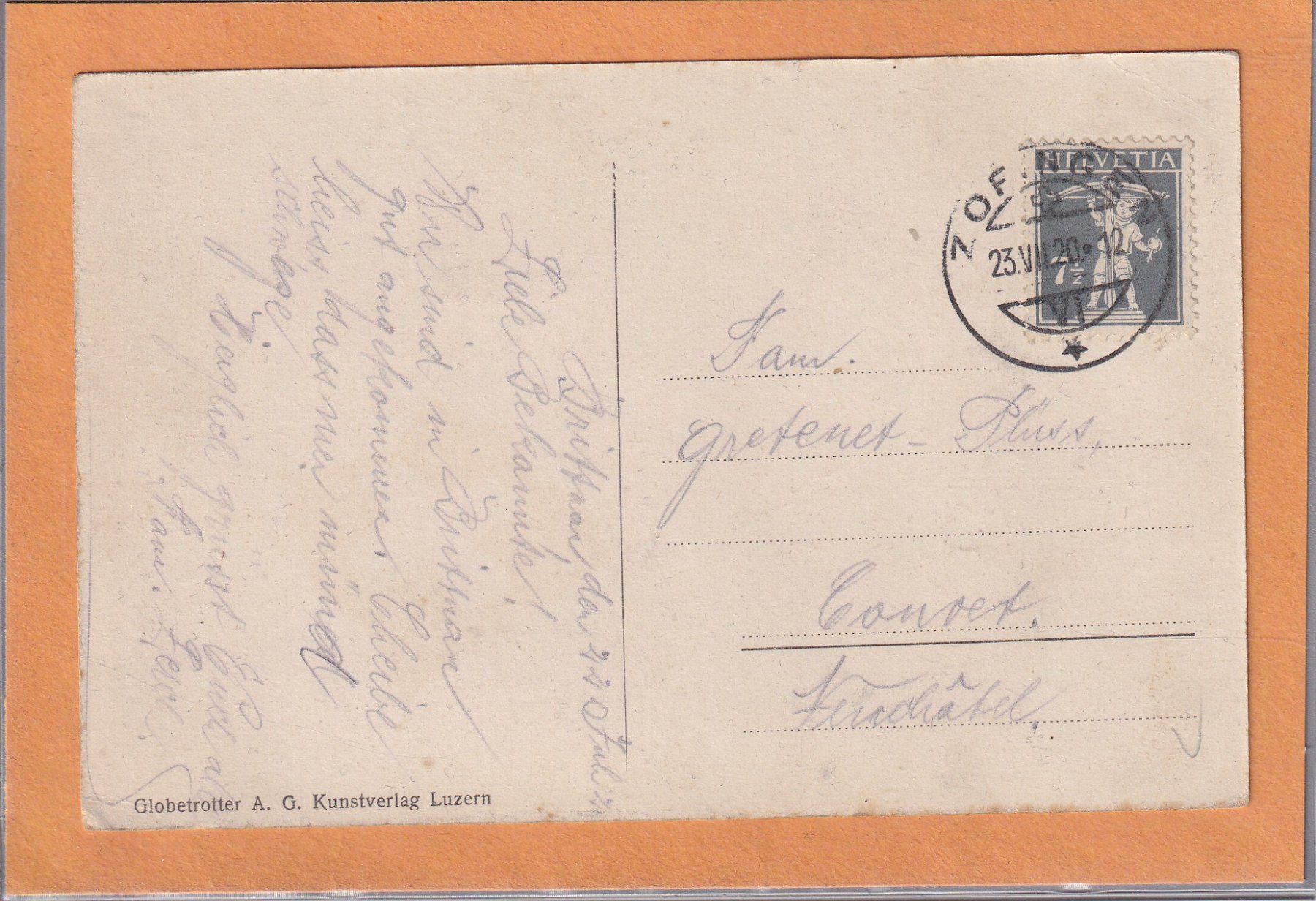 Cartes postales: Brittnau - Schulhaus - 1920 – D'occasion à Orvin par Pyaeschli 1