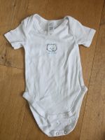 Kurzarmbody Gr. 62, weiss mit Katze, cat, Babybody