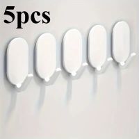 Wandhaken 5er Set selbstklebend weiss – ohne Bohren