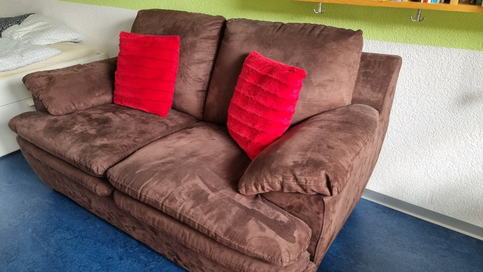 Pfister Divani: Sofa braun Alcantara – Usato da Bremgarten b. Bern venduto da chrissell10 1