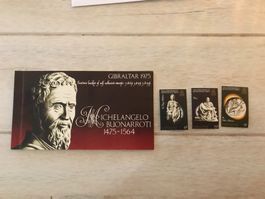 Gibraltar-3 Souvenir Marken-Booklets+einzelne  Marken (350-6