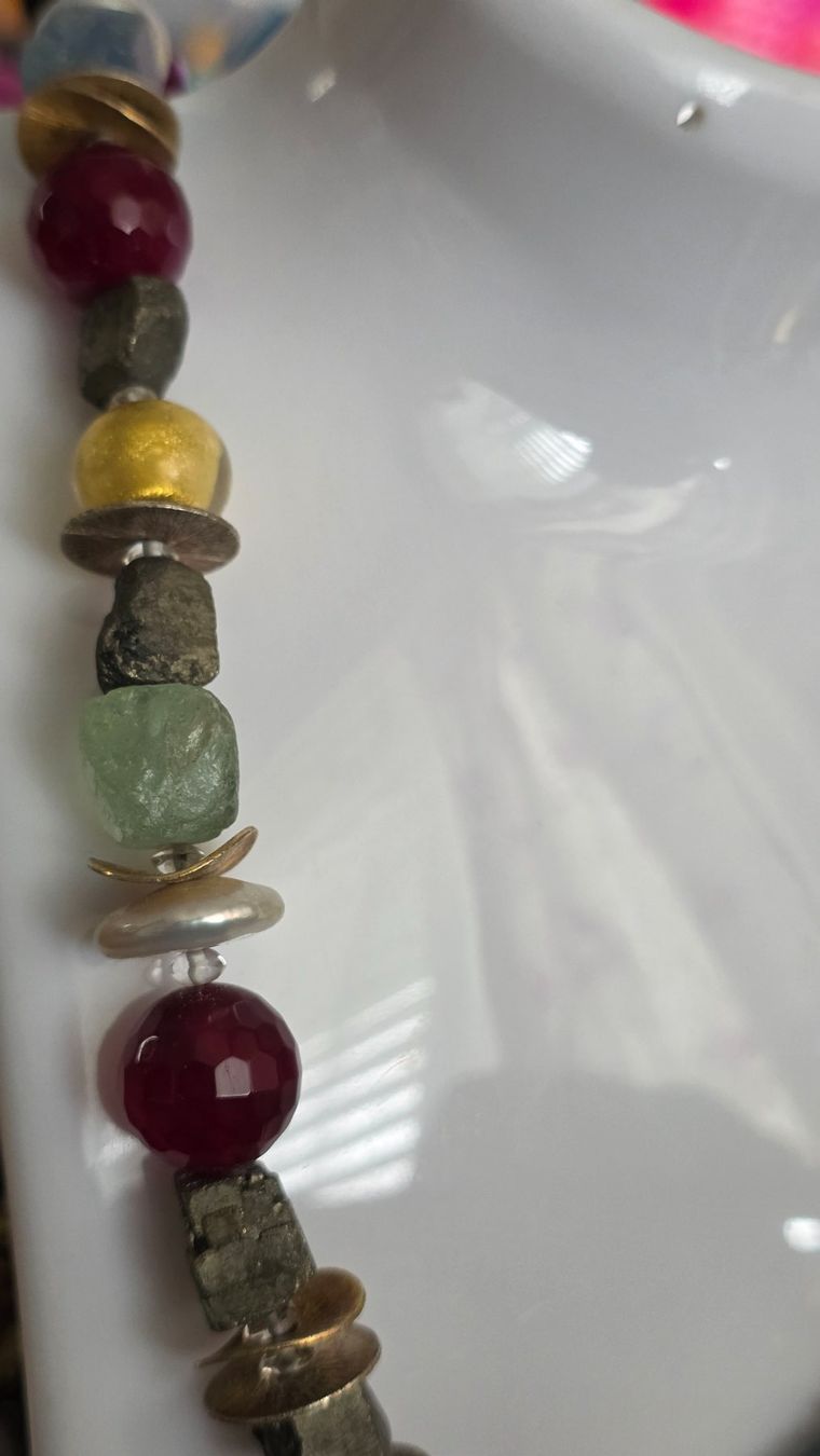 Catenine: Halskette Silber mit Steine – Usato da Wittenbach venduto da rose_rosi 1
