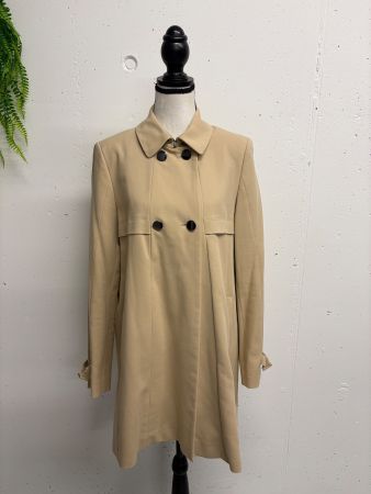 Marella Jacke Kurzmantel beige Gr. 40 Baumwolle