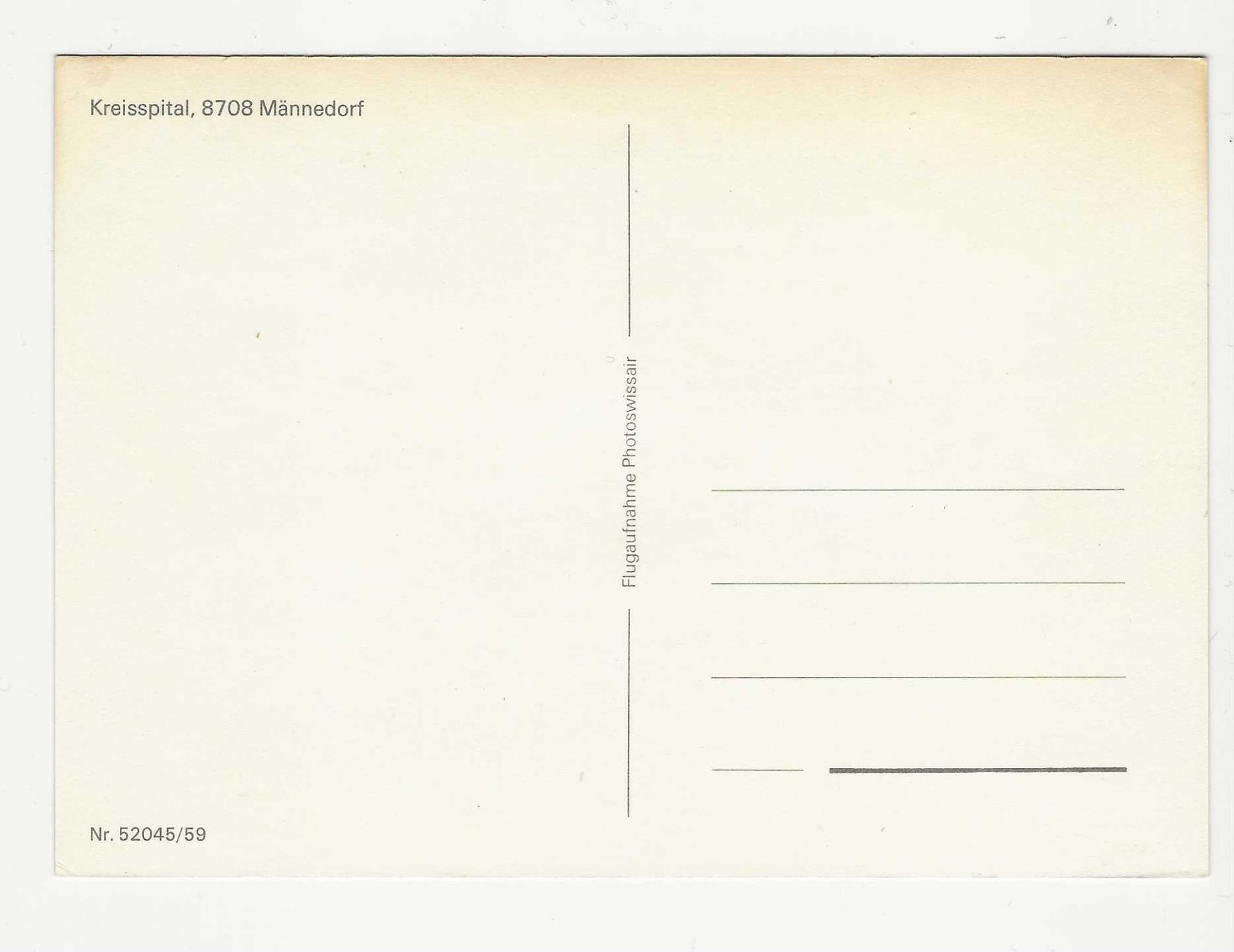 Cartes postales: KREISSPITAL  MÄNNEDORF – D'occasion à Küttigen par rolypo 1