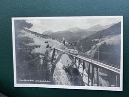 Photo Karte / Chur Arosa Bahn - Gründjetobelbrücke von 1935