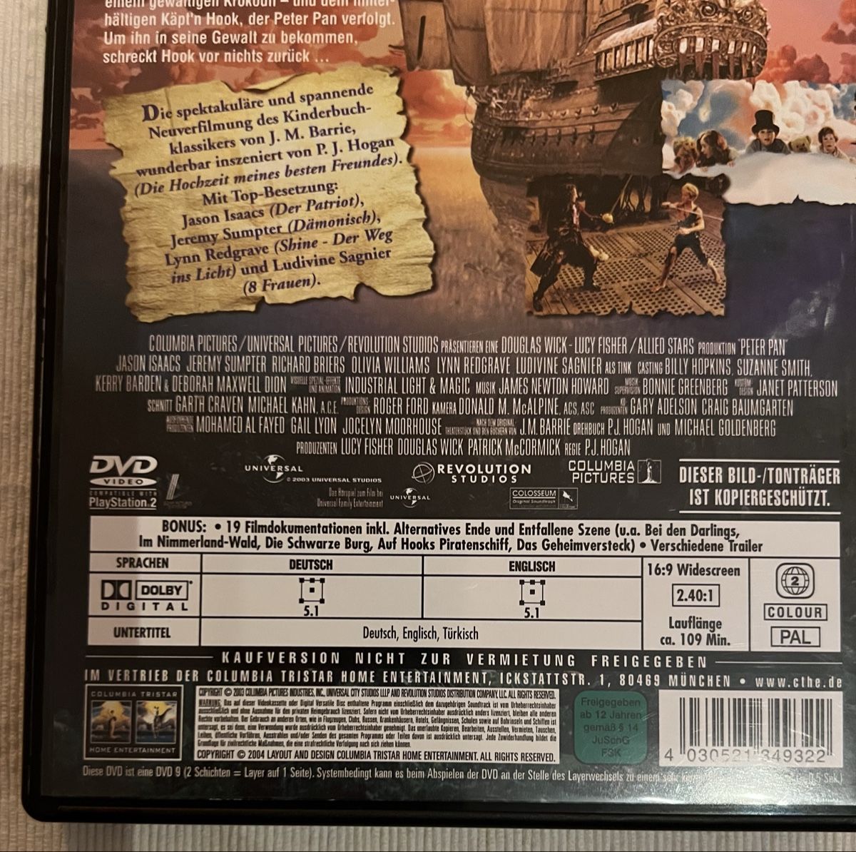 Tutti i DVDs: Peter Pan Extended DVD - Zeitloses Abenteuer – Usato da Rafz venduto da SaintCruz 3