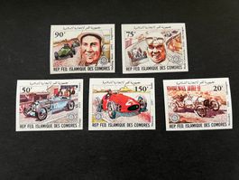 Comoros  XF Imperf Auto set ** Luxus  (E802)