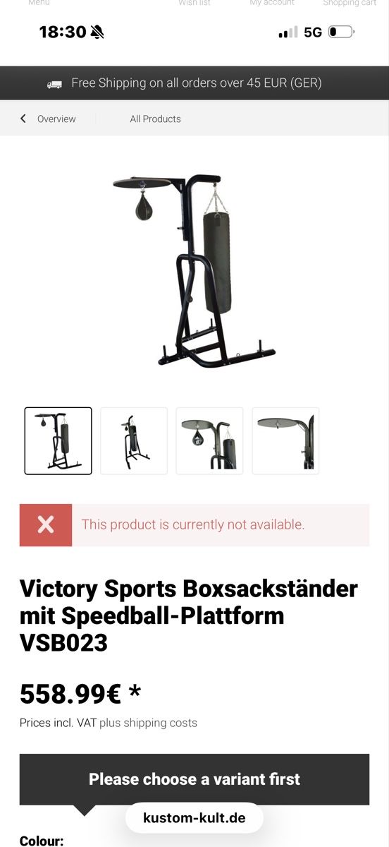 Altro in Decorazioni & Accessori: Victorysports Boxingstand – Nuovo (secondo la descrizione) da Bütschwil venduto da sof_p98b