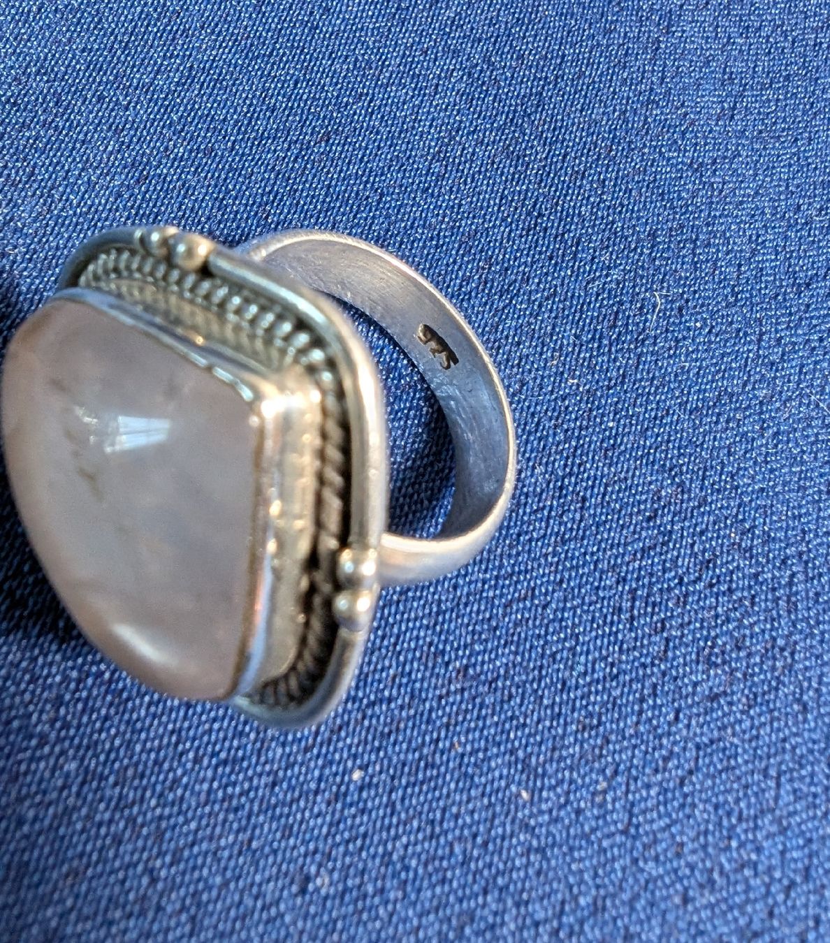 Ringe: Bague PIERRE DE LUNE Véritable & Argent 925 – Neu und originalverpackt aus Lausanne von Ory7 3