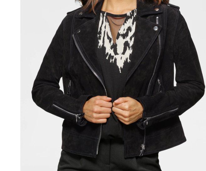 Scott Giacche: Laura Scott Biker Lederjacke Gr. 42 oder 44 / Neu m. Etikett – Nuovo e nell'imballaggio originale da Turbenthal venduto da lau_2nrd 2
