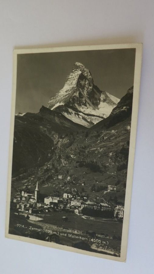 Ansichtskarten: Zermatt und Matterhorn - 1926 – Gebraucht aus Jona von centumprata