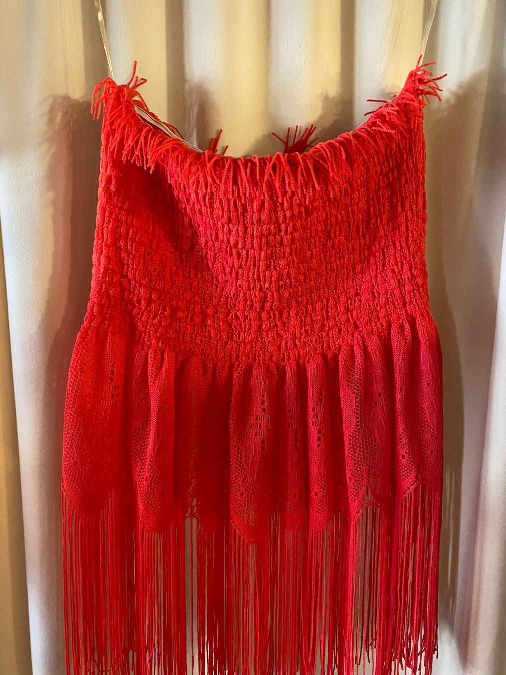 Vestiti: SOMMER KLEID MIT FRANSEN-DAMEN,ROT – Nuovo e nell'imballaggio originale da Meienried venduto da ManuelaBoutique 5