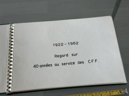 1922-1962 CFF/SBB Original Fotoalbum 56 Fotos Geschichte