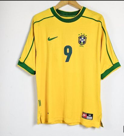 Ronaldo R9 Brazil 1998 World Cup Retro trikot Soccer Jersey