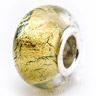 Glas Bead (No 9) gelbgold - Neu