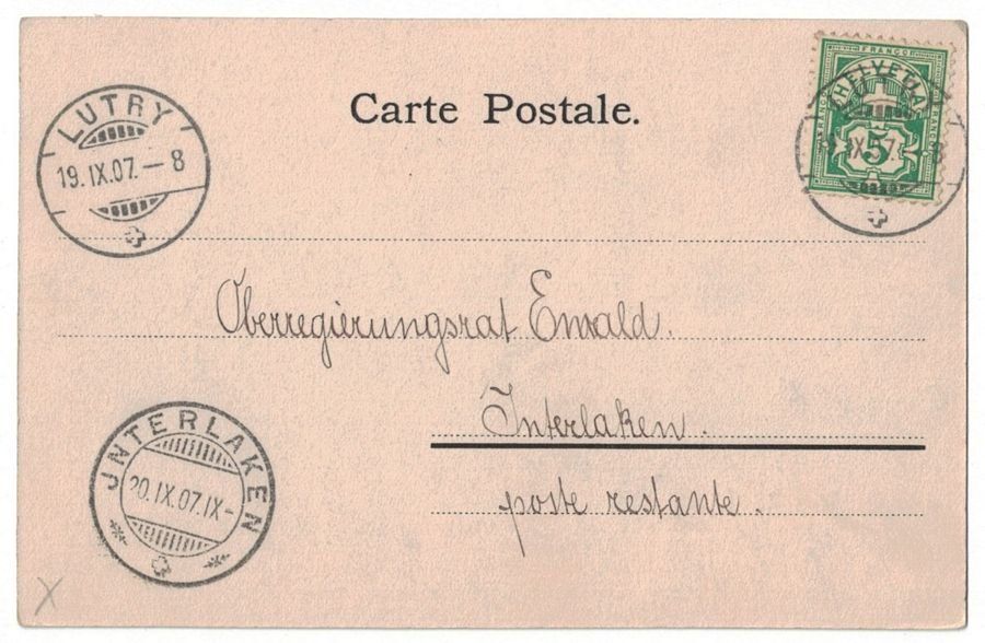 Cartoline postali: Château de Lutry, circulée 1907 – Usato da Frauenfeld venduto da POML 1