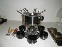 Set Fondue Bourguignon / Chinoise Für 6 Personen.