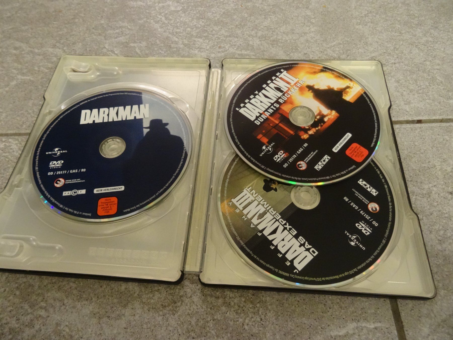 Alle DVDs: Darkman Trilogy Trilogie STEELBOOK DVD – Gebraucht aus Olten von Disc-Verkauf 1