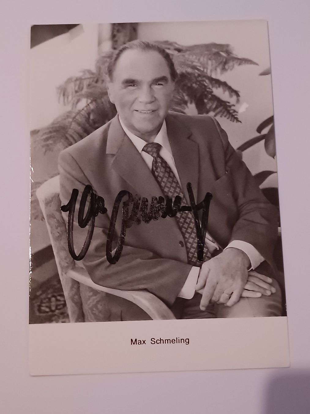 Autografi: Max Schmeling  - †2005 -  handsigniert – Usato da Menziken venduto da Artographs