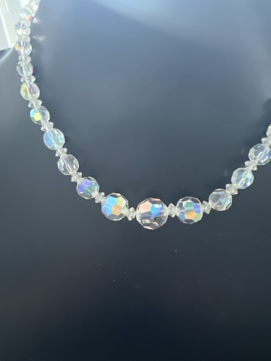 Catenine: Wunderschöne Vintage Kristall Halskette – Usato da Seon venduto da Sunny-Schmuck78 1