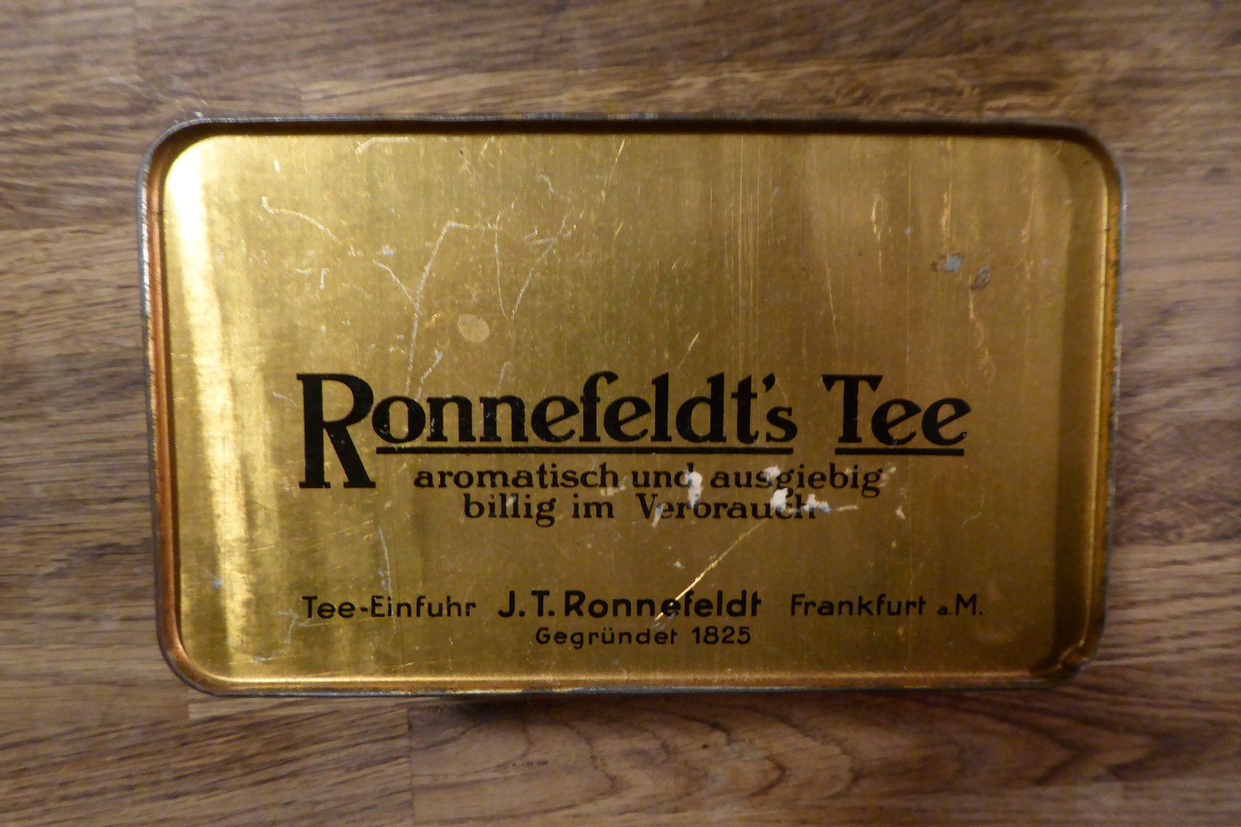 Behälter & Ähnliches: Uralte antike Dose Ronnefeldt 1925 – Gebraucht aus Allschwil von Summelsarium 5
