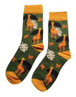 Socken Giraffen / Giraffes / Monstera / Blätter/ Bäume