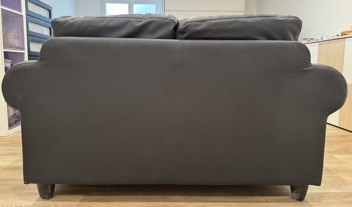 Sofas: 2er-Sofa Leder schwaz – D'occasion à Bronschhofen par mamue78 5