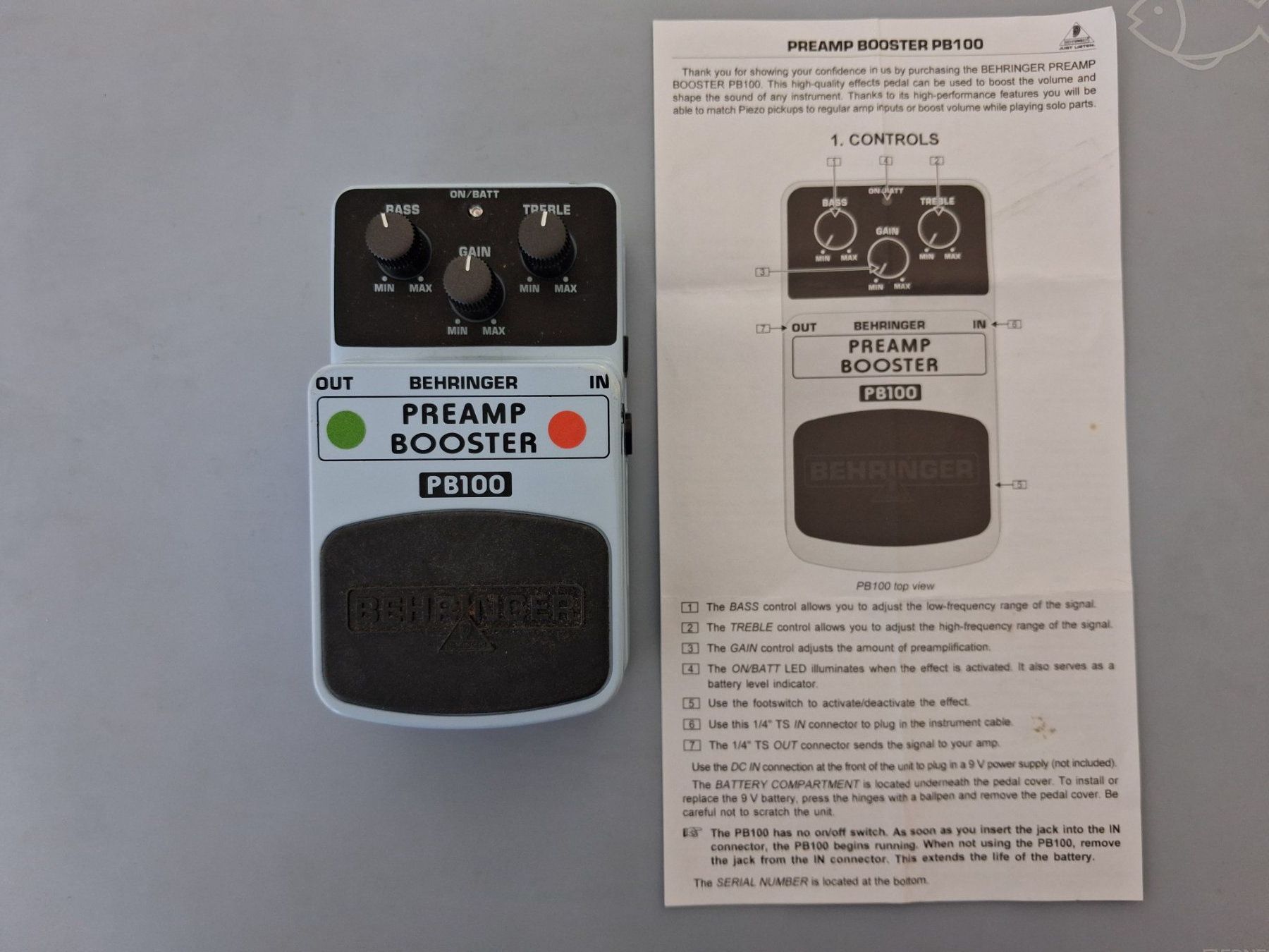 Behringer Amplificatori: Behringer Preamp Booster PB100 – Usato da Einsiedeln venduto da Sunny521