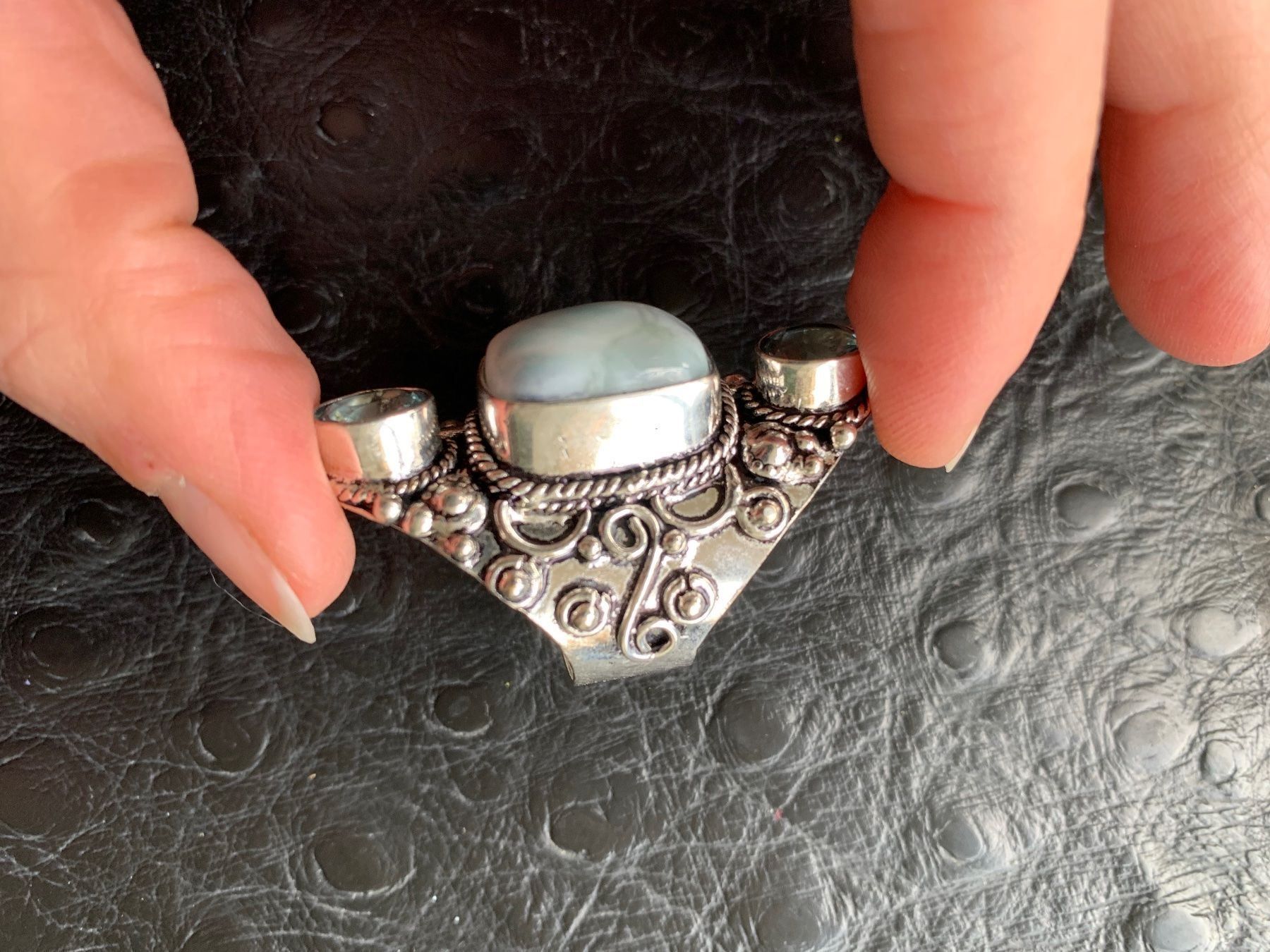 Bagues: Wunderschöner Ring mit Larimar – Neuf (Voir description) à Birsfelden par Exclusivity 2