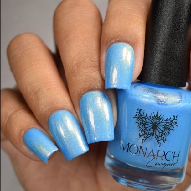 Nagellack: Monarch Lacquer Bright Blau Golden Shimmer Nagellack – Neu und originalverpackt aus Zürich von strelitziakiwi 1