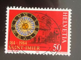 Schweiz 1984 SAINT-IMIER 50 Vollstempel BASEL 2 9.4.84